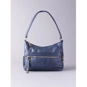 Lakeland Leather Cartmel Shoulder Bag in Navy - Blue