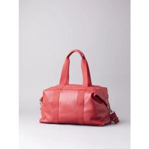 Lakeland Leather Lorton Medium Leather Holdall in Red - Red