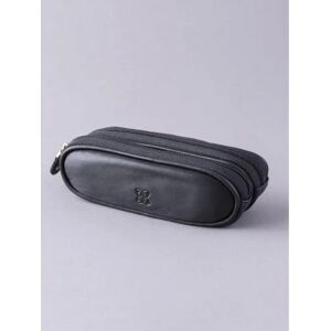 Lakeland Leather Leather Double Glasses Case in Black - Black