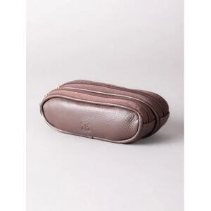 Lakeland Leather Leather Double Glasses Case in Brown - Brown