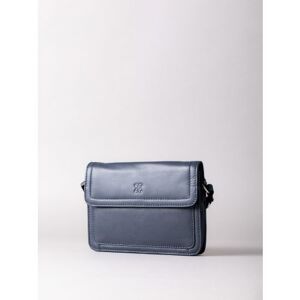 Lakeland Leather Enderby Flapover Leather Cross Body Bag in Navy - Blue