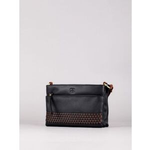 Lakeland Leather Waverton Duo Leather Cross Body Bag in Black - Black