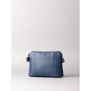 Lakeland Leather Alston Curved Leather Cross Body Bag in Navy - Blue