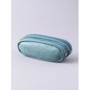 Lakeland Leather Leather Double Glasses Case in Teal Green - Green