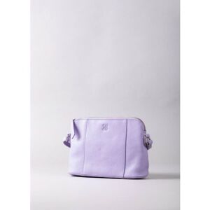 Lakeland Leather Alston Curved Leather Cross Body Bag in Lilac - Purple
