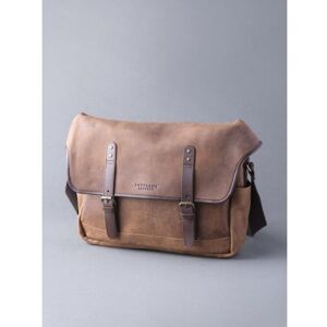 Lakeland Leather Hawksdale Leather Messenger Bag in Brown - Brown