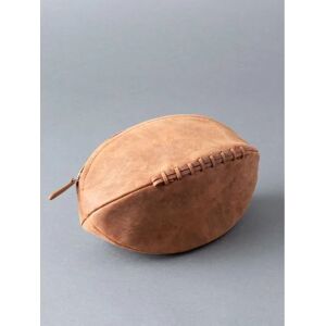 Lakeland Leather Hunter Rugby Ball Leather Wash Bag in Tan - Tan