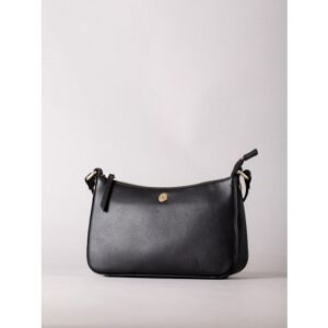 Lakeland Leather Tarnbeck Curved Leather Cross Body Bag in Black - Black