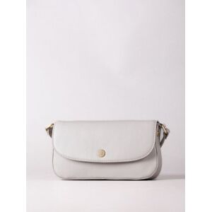 Lakeland Leather Tarnbeck Small Leather Flapover Cross Body Bag in Grey - Grey