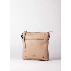 Lakeland Leather Harstone Large Leather Cross Body Bag in Taupe - Beige