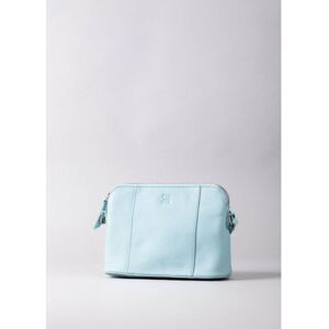 Lakeland Leather Alston Curved Leather Cross Body Bag in Light Blue - Blue