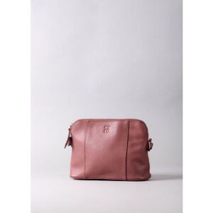 Lakeland Leather Alston Curved Leather Cross Body Bag in Raspberry Pink - Pink