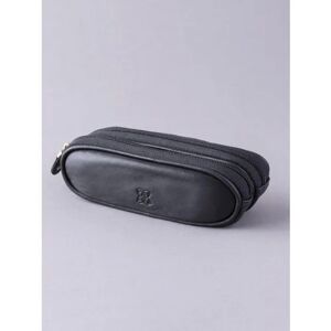 Lakeland Leather Leather Double Glasses Case in Black - Black