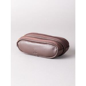 Lakeland Leather Leather Double Glasses Case in Brown - Brown