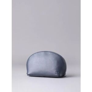 Lakeland Leather Arnside Large Leather Make Up Bag in Navy - Blue