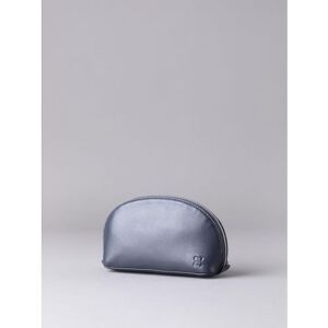 Lakeland Leather Arnside Medium Leather Make Up Bag in Navy - Blue