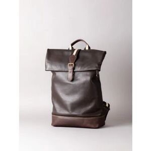 Lakeland Leather Kelsick Leather Rolltop Backpack in Bitter Chocolate - Brown