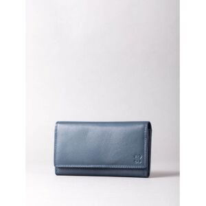 Lakeland Leather Large Leather Purse in Navy - Blue