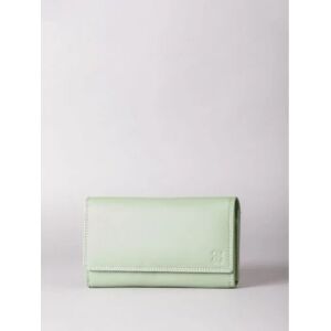 Lakeland Leather Large Leather Purse in Sage Green - Green