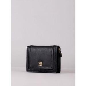 Lakeland Leather Icon Small Leather Flapover Purse in Black - Black