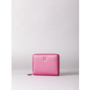 Lakeland Leather Small Leather Zip Purse in Cranberry Pink - Pink