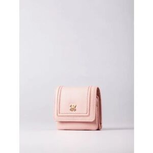 Lakeland Leather Icon Mini Leather Flapover Purse in Blush Pink - Pink