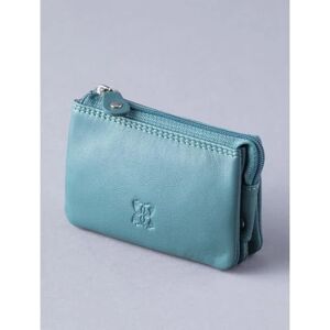 Lakeland Leather Leather Coin Purse in Teal - Green