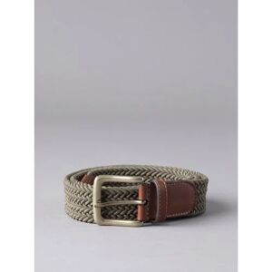 Lakeland Leather Greythwaite Braided Belt in Khaki - Green