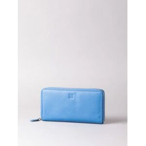 Lakeland Leather Large Leather Zip Purse in Blue - Blue