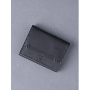 Lakeland Leather Stitch Leather Tri-Fold Wallet in Black - Black