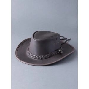 Lakeland Leather Outback III Australian Style Leather Hat in Brown - Brown