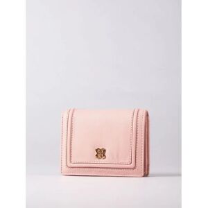 Lakeland Leather Icon Small Leather Flapover Purse in Blush Pink - Pink