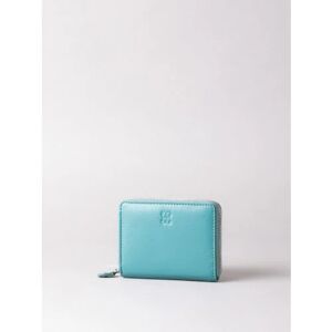 Lakeland Leather Small Leather Zip Purse in Teal - Green