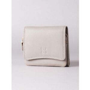 Lakeland Leather Small Leather Flapover Purse in Grey - Grey