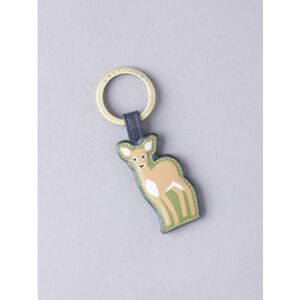 Lakeland Leather The Lakes Deer Leather Key Ring in Navy - Blue