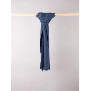 Lakeland Leather Ribbed Knitted Scarf in Navy - Blue