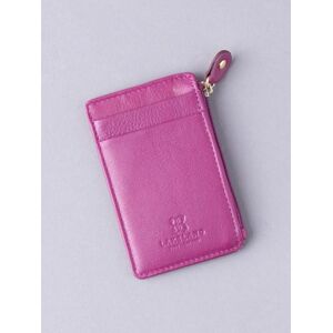 Lakeland Leather Keyring Card Holder in Cranberry Pink - Pink