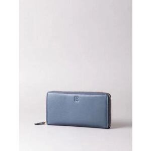 Lakeland Leather Large Leather Zip Purse in Navy - Blue