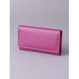 Lakeland Leather Large Leather Purse in Cranberry Pink - Pink