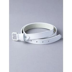 Lakeland Leather Keswick Leather Belt in White - White