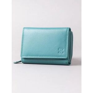 Lakeland Leather Small Leather Purse in Teal - Green