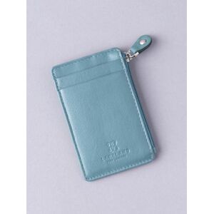 Lakeland Leather Keyring Card Holder in Teal Green - Green