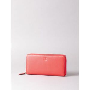 Lakeland Leather Large Leather Zip Purse in Red - Red