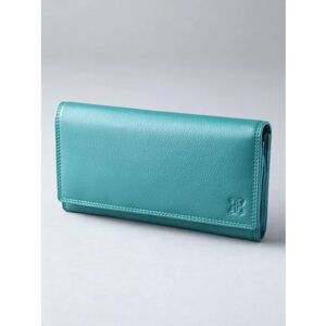 Lakeland Leather Large Leather Purse in Teal - Green