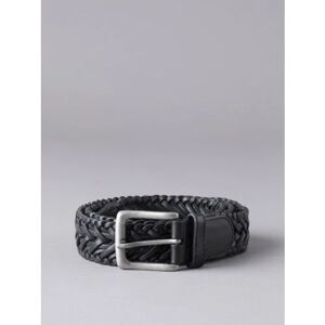 Lakeland Leather Howbeck Leather Braided Belt in Black - Black