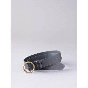 Lakeland Leather Leather Buckle Belt in Black - Black