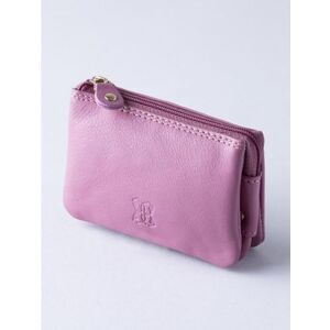 Lakeland Leather Leather Coin Purse in Mauve - Purple