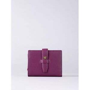 Lakeland Leather Icon Stud Small Leather Tab Purse in Cranberry - Pink Lakeland Leather Icon Stud Small Leather Tab Purse in Cranberry - Pink