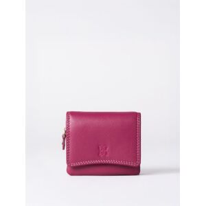 Lakeland Leather Small Leather Flapover Purse in Cranberry Pink - Pink Lakeland Leather Small Leather Flapover Purse in Cranberry Pink - Pink
