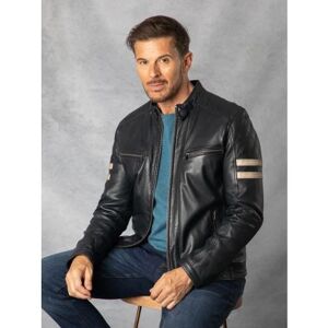 Lakeland Leather Charlie Leather Racer Jacket in Black - Black